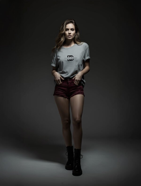 Organic Ribbed Neck Tee