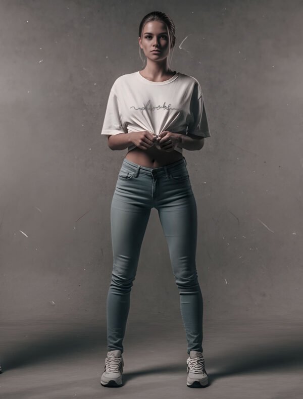 CursiveW7 Cursive Logo Women Oversized Tee