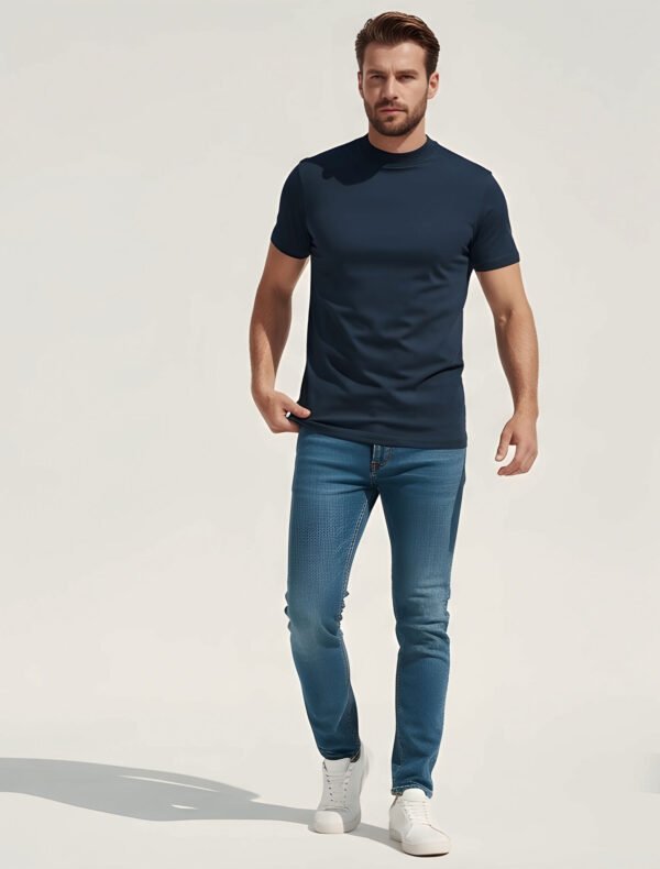 FDS22 Organic Oversized High Neck T-Shirt