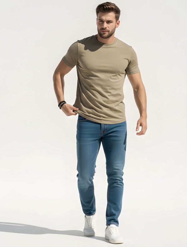 FDS30 Organic Oversized High Neck T-Shirt