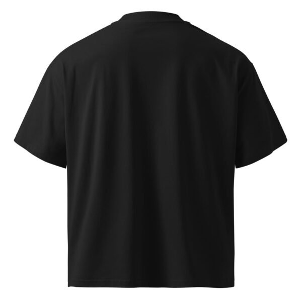 "Monogram Logo" Men's Organic Oversized High Neck T-Shirt - Image 6