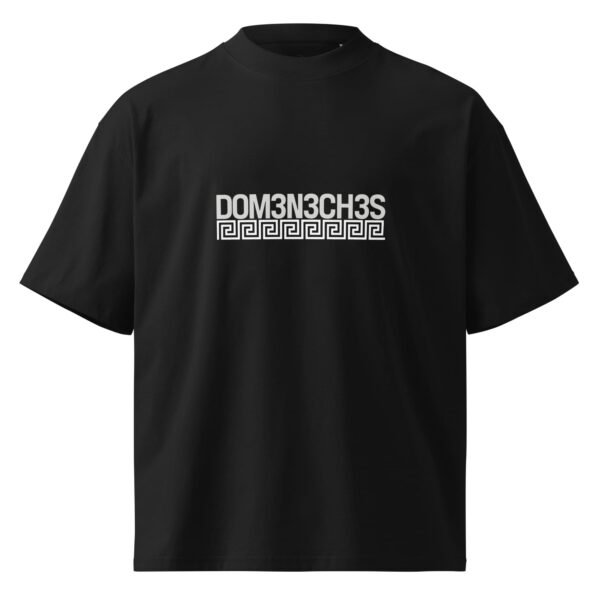 "Monogram Logo" Men's Organic Oversized High Neck T-Shirt