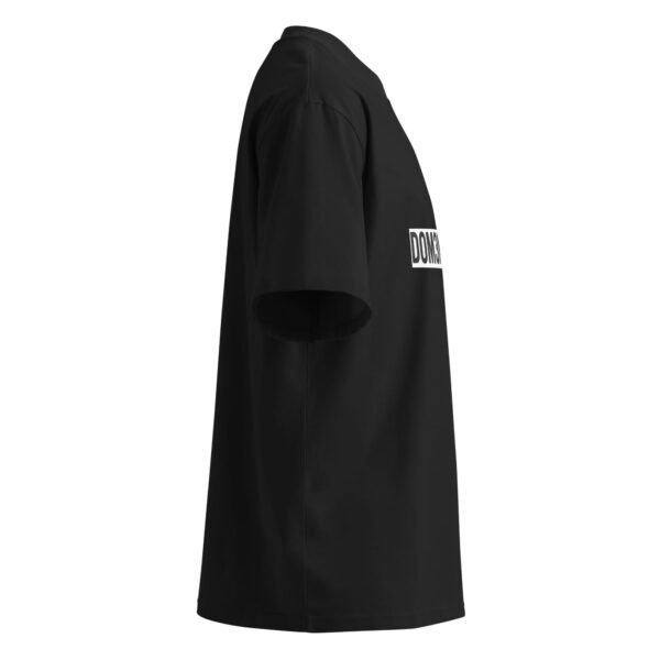 "Monogram Logo" Men's Organic Oversized High Neck T-Shirt - Image 7