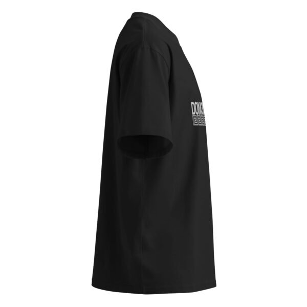 "Monogram Logo" Men's Organic Oversized High Neck T-Shirt - Image 8