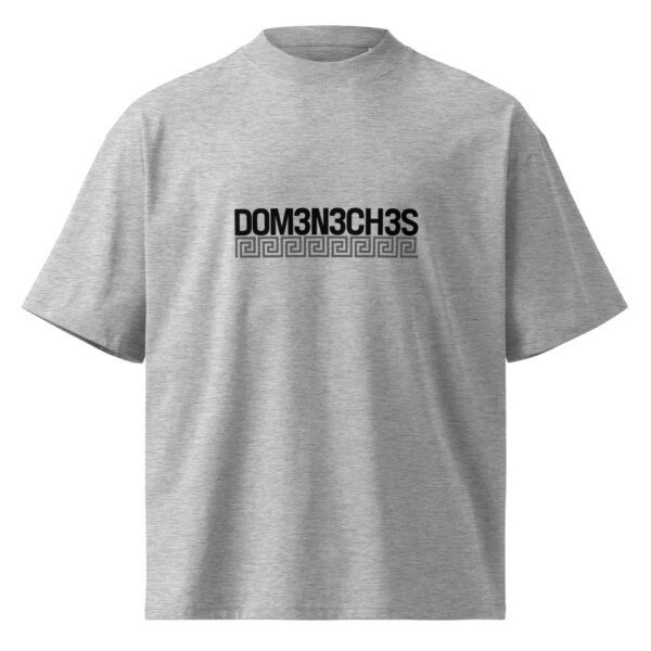"Monogram Logo" Men's Organic Oversized High Neck T-Shirt
