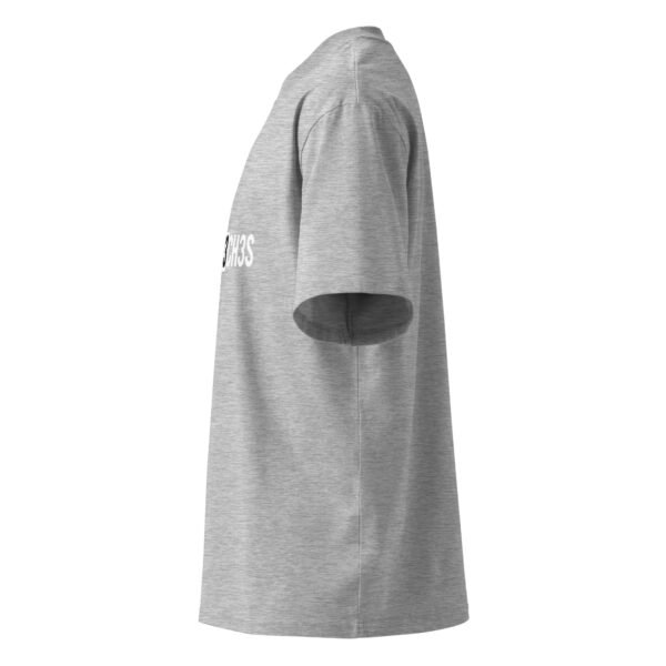 "Monogram Logo" Men's Organic Oversized High Neck T-Shirt - Image 5