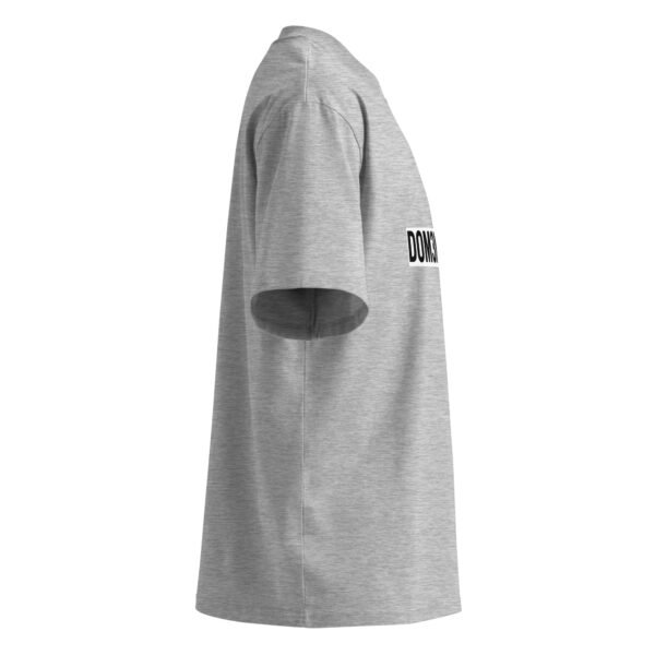 "Monogram Logo" Men's Organic Oversized High Neck T-Shirt - Image 4