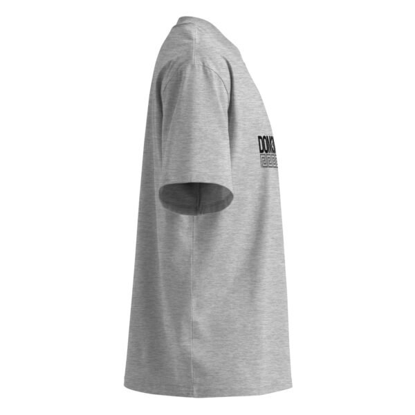 "Monogram Logo" Men's Organic Oversized High Neck T-Shirt - Image 2