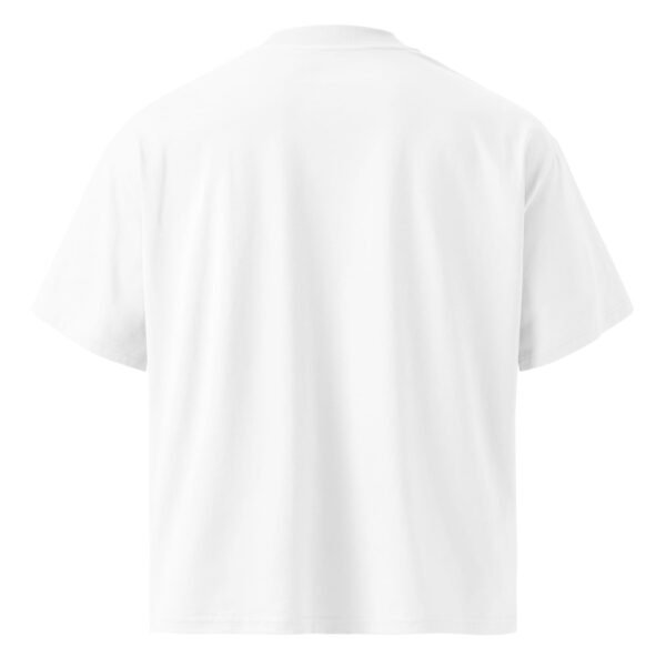 "Monogram Logo" Men's Organic Oversized High Neck T-Shirt - Image 6