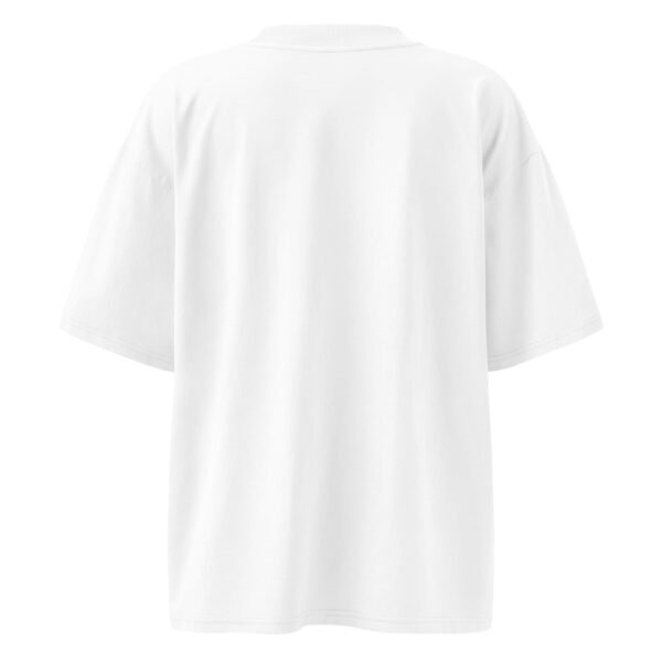 "Monogram Logo" Women's Organic Oversized High Neck Tee - Image 6