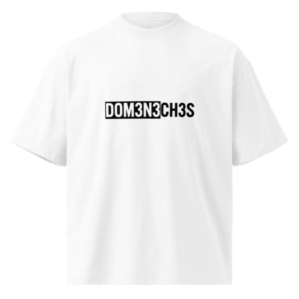 "Monogram Logo" Men's Organic Oversized High Neck T-Shirt