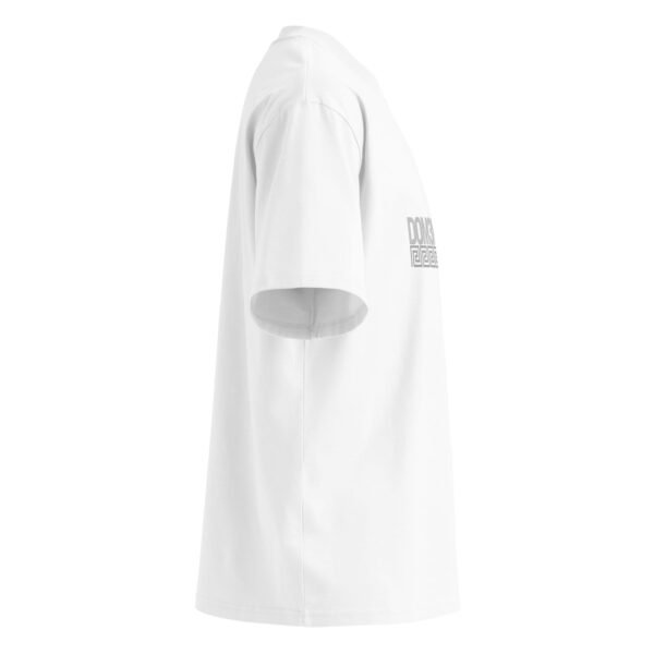 "Monogram Logo" Men's Organic Oversized High Neck T-Shirt - Image 11