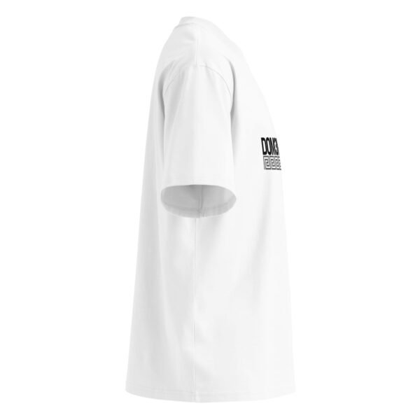 "Monogram Logo" Men's Organic Oversized High Neck T-Shirt - Image 7