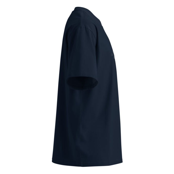 Men’s Organic High Neck Oversized T-shirt - Image 3