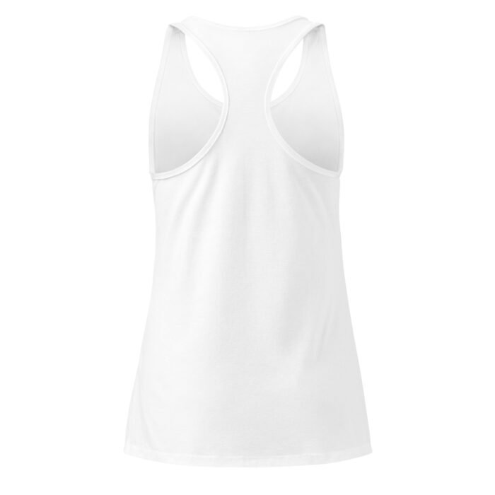 Graphic Fitted Racerback Tank Top - Image 4